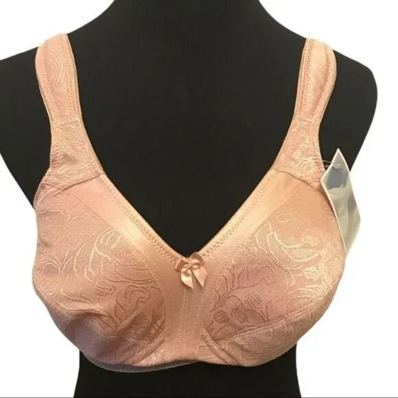 NWT AMOENA 2156 36C Kacy Wire Free Post Mastectomy Bra Soft Cup Nude NEW